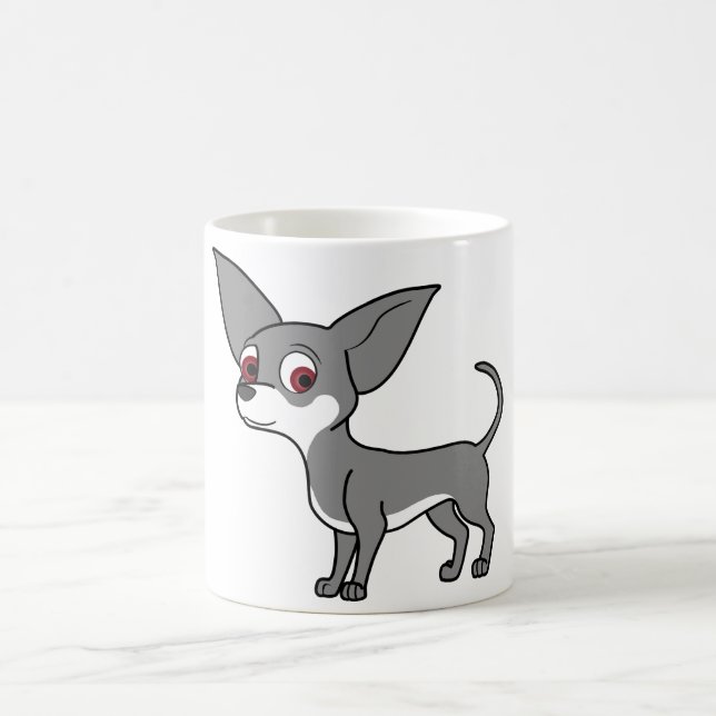 Mug Chiwawa bleu avec les taches blanches (Centre)