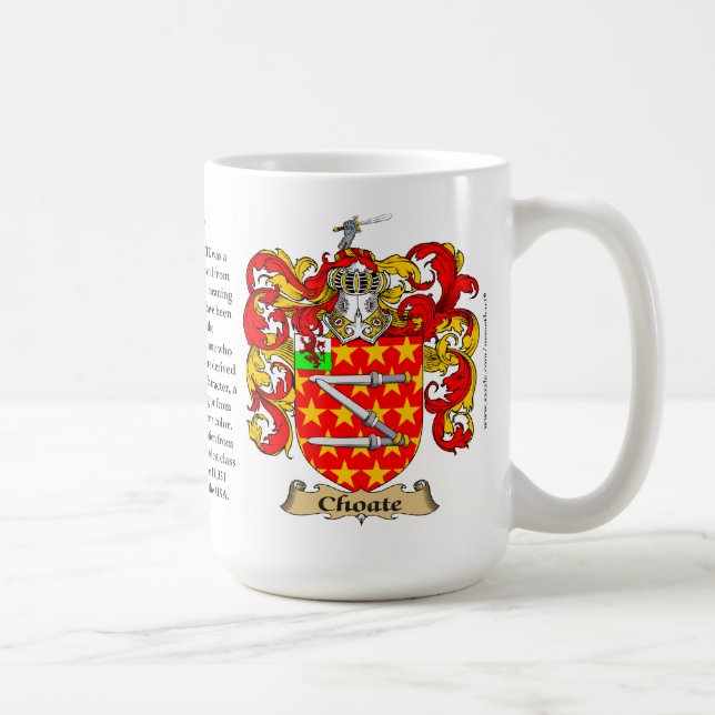 Mug Choate, l'origine, la signification et la crête (Droite)