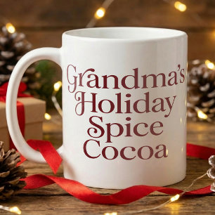 Mug Chocolat Chaud de Mamie, Simple Cocoa de Fêtes