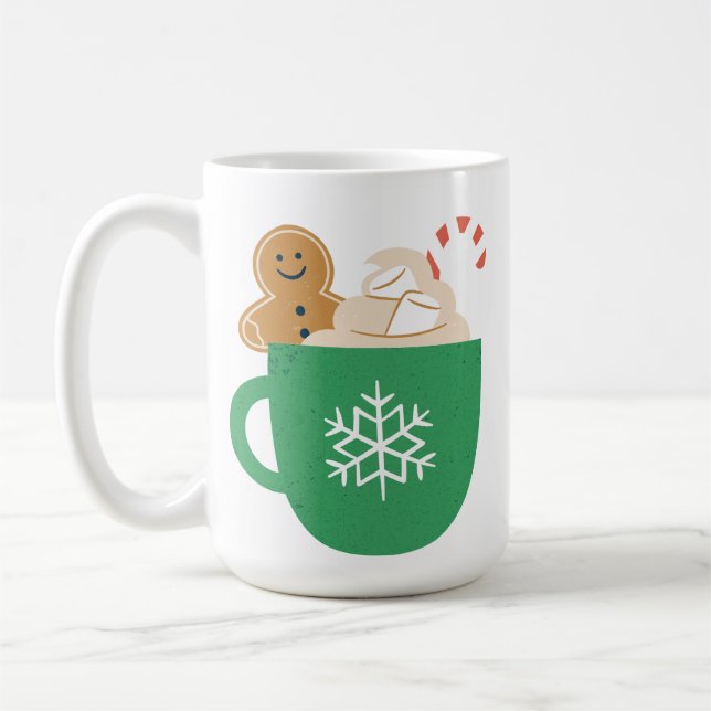 Mug Chocolat chaud Marshmallow Sucre de canne pain d'é (Gauche)