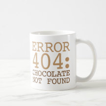 Chocolat de l'erreur 404 non trouvé