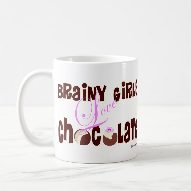 Mug Chocolat intelligent d'amour de filles (Gauche)