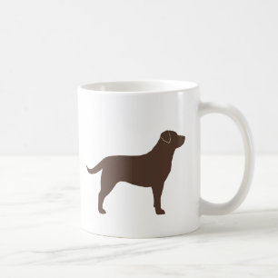 Mug Chocolat Labrador Retriever Chien Silhouettes