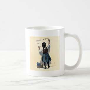 Mug Chocolat Menier Petite fille Mur écriture