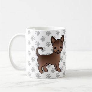 Mug Chocolat Smooth Coat Chihuahua Cartoon Chig & Paps