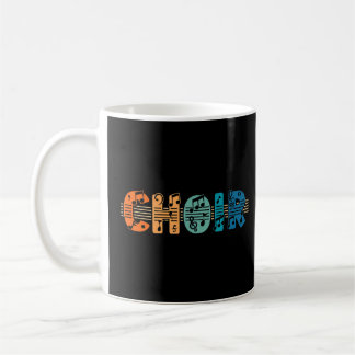 Mug Choir Retro Chanteur Groupe Musique Professeur Cho