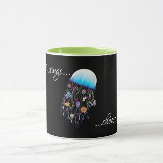 Mug Choisir d'encourager la floraison méduse florale