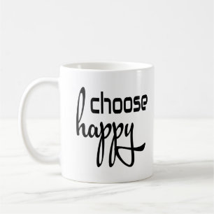 Mug Choisir des devis de bonheur amusant pour tous