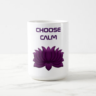 Mug Choisissez Fleur de Lotus Violet Calme 