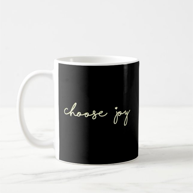 Mug Choisissez Joy Citations Inspirationnelles Pour Le (Gauche)