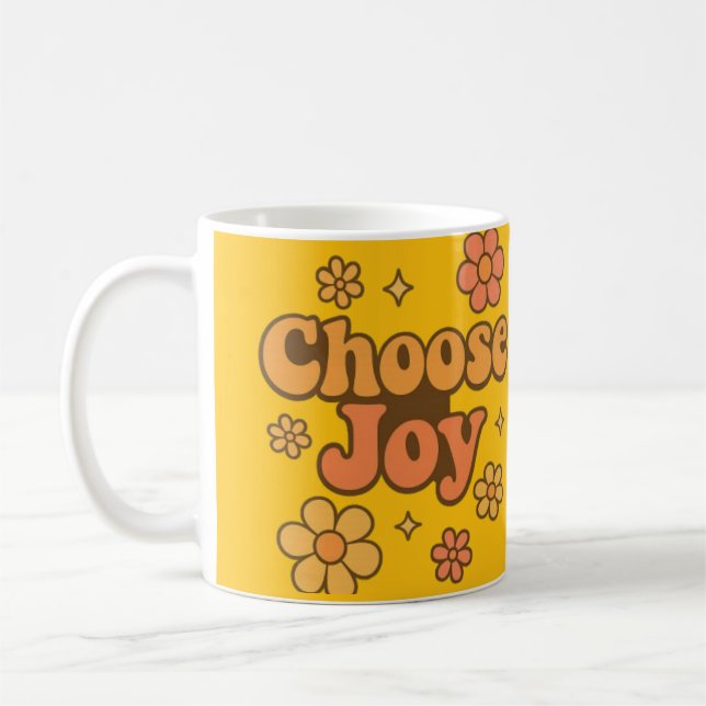 Mug Choose Joy Minimalist Art - Positive Mindset Print (Gauche)