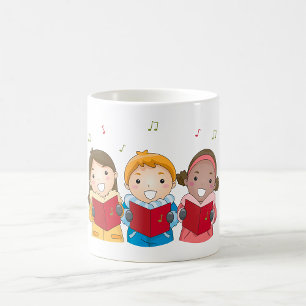 Mug Chorale de Noël d'Enfants pour les Fêtes d'Hiver