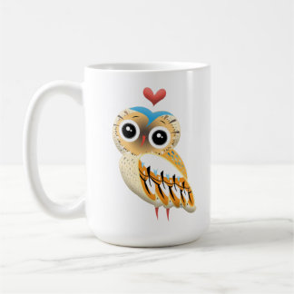 Mug Chouette aimée avec un regard doux