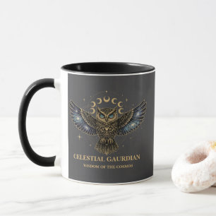 Mug Chouette céleste Gardien cosmique