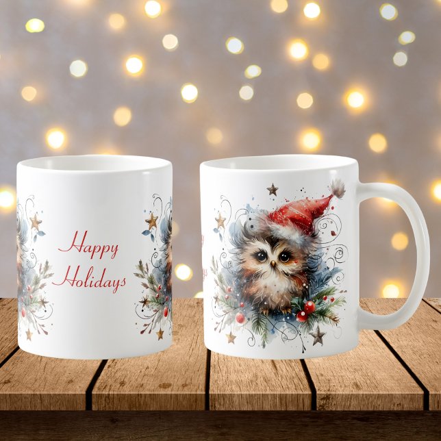 Mug Chouette de Noël lunaire (Créateur téléchargé)