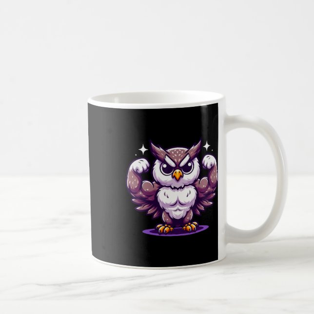 Mug Chouette Flexter Muscles Van Lover Bodybuilding Gy (Droite)