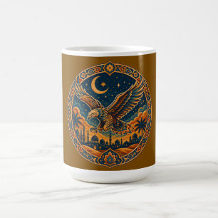 Mug Chouette mystique arabe croissant de lune art du d