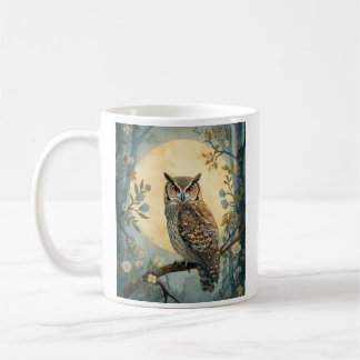 Mug Chouette Mystique Art de la Forêt au Clair de Lune