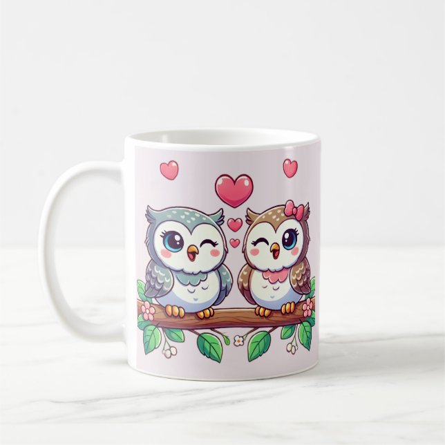 Mug Chouette t'aime toujours (Gauche)