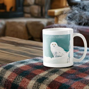 Mug Chouette Turquoise de neige de l'Arctique