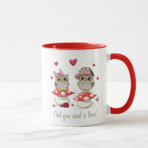 Mug Chouettes Heureuses Saintes-Valentin