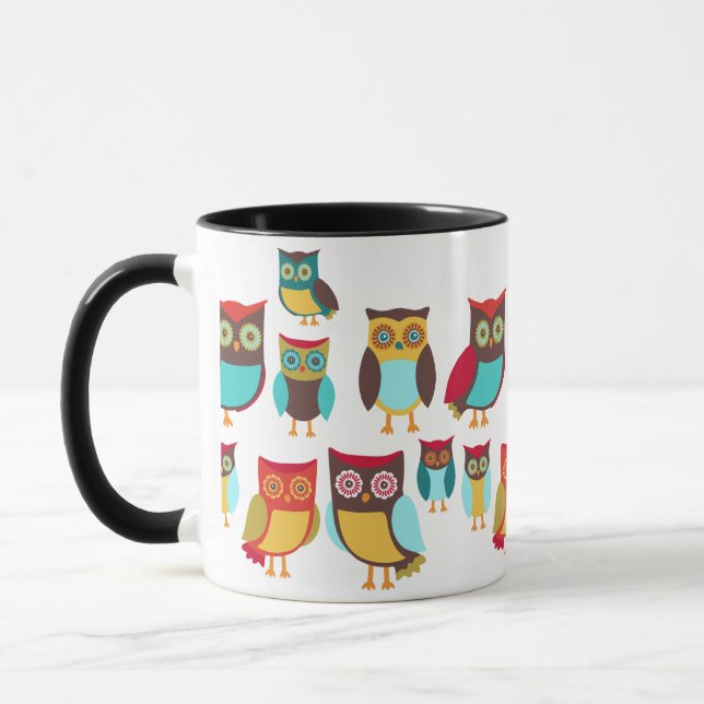 Mug Chouettes mignonnes (Gauche)