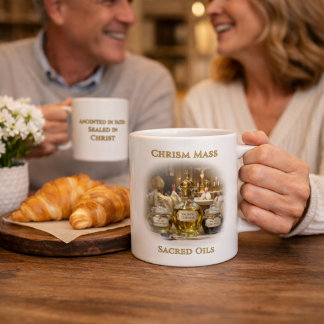 Mug Chrism Mass  Sacred Oils Cathedral Design Catholic