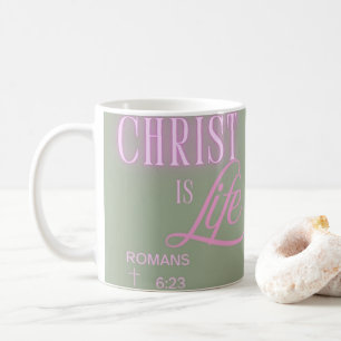 Mug Christ est la vie, esthétique du texte, conception