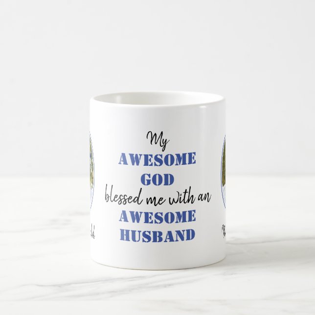 Mug Christian AWESOME DIEU AWESOME MARI Photo (Centre)