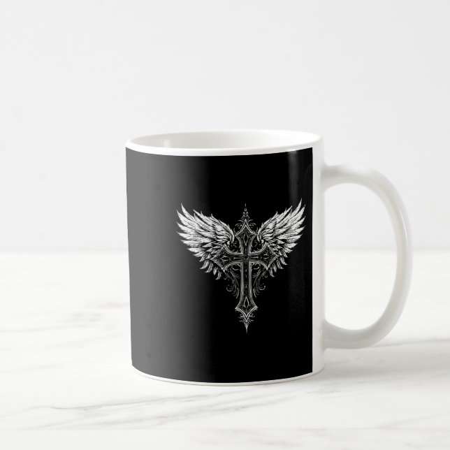 Mug Christian Cross Angel Religious  (Droite)