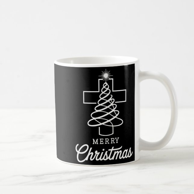 Mug Christian Cross Jesus Merry Christmas Xmas Tree Ho (Droite)