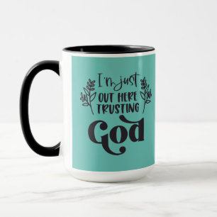 Mug Christian Dire l Faire confiance à Dieu le café