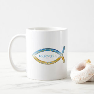 Mug Christian Fishes Suivre Jésus