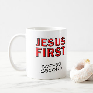 Mug Christian Jesus premier café deuxième
