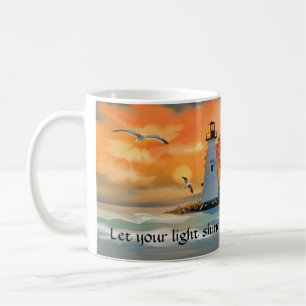 Mug Christian Lever de soleil sur un phare