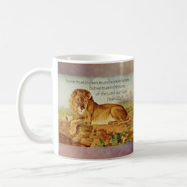 Mug Christian Lion Bible Verse (Gauche)