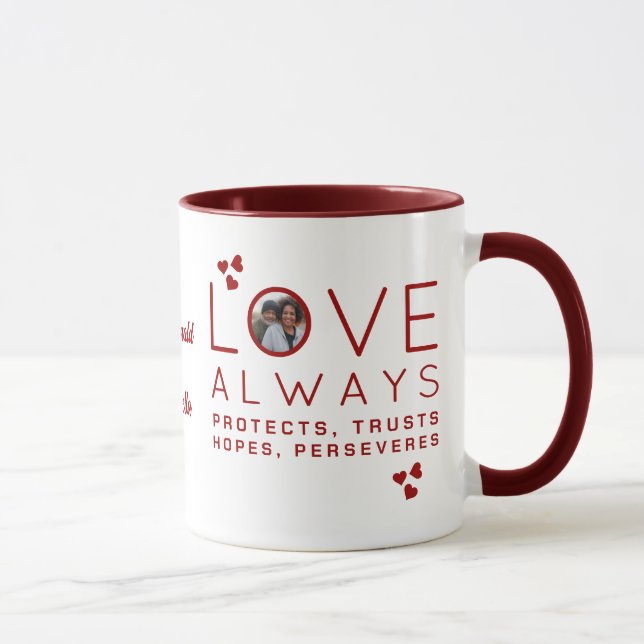 Mug Christian LOVE TOUJOURS Photo Saint Valentin (Droite)