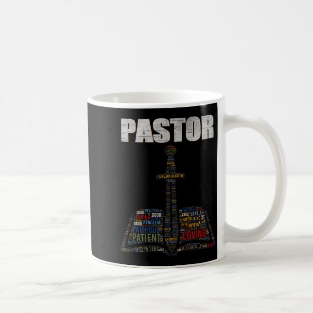 Mug Christian Minister Word Cloud Church Pastor Apprec (Droite)
