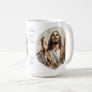 Mug Christian Mug, Jésus, Foi sur la peur, Faites conf