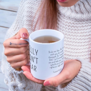 Mug Christian ne crains pas Ésaïe 41:10 Noir moderne