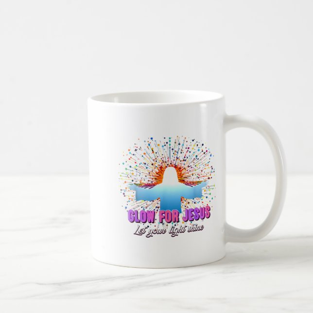 Mug Christian Religious Glow For Jesus Let Your Light  (Droite)
