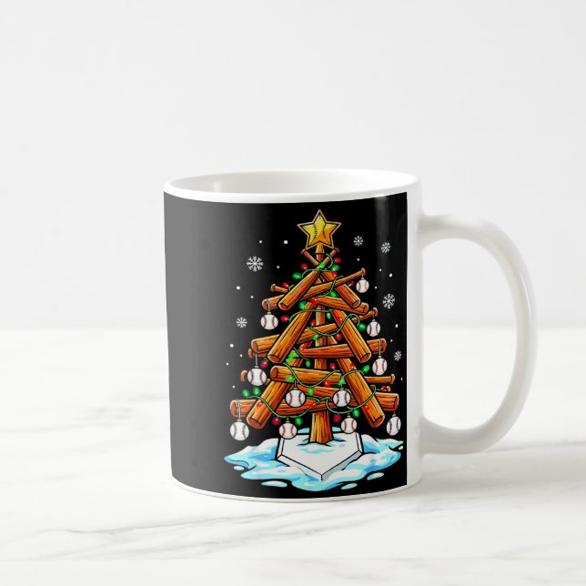 Mug Christmas Baseball Tree Lights Xmas  (Droite)