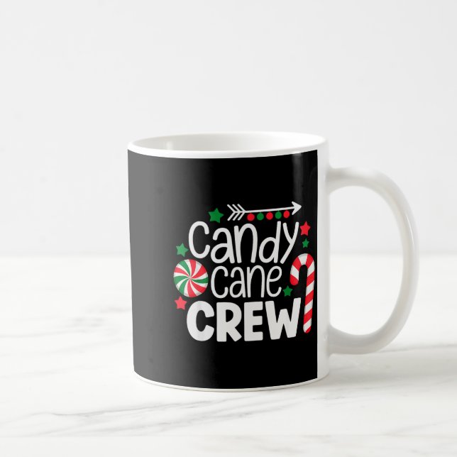 Mug Christmas Candy Cane Crew Shirt Women Girls Boys K (Droite)