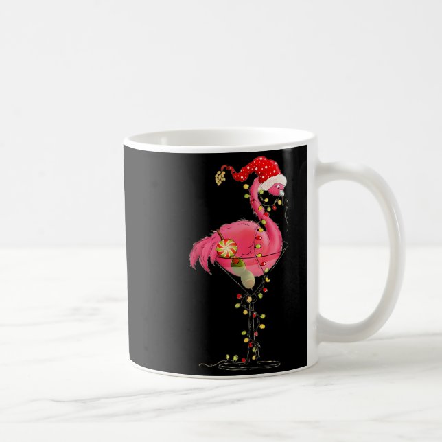 Mug Christmas Flamingo In Martini Gl For Trocal Holida (Droite)