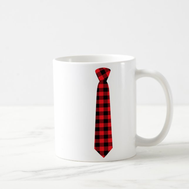 Mug Christmas Gift For Men Dad Family Buffalo Plaid Ch (Droite)