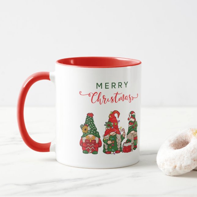 Mug Christmas Gnomes (Avec donut)