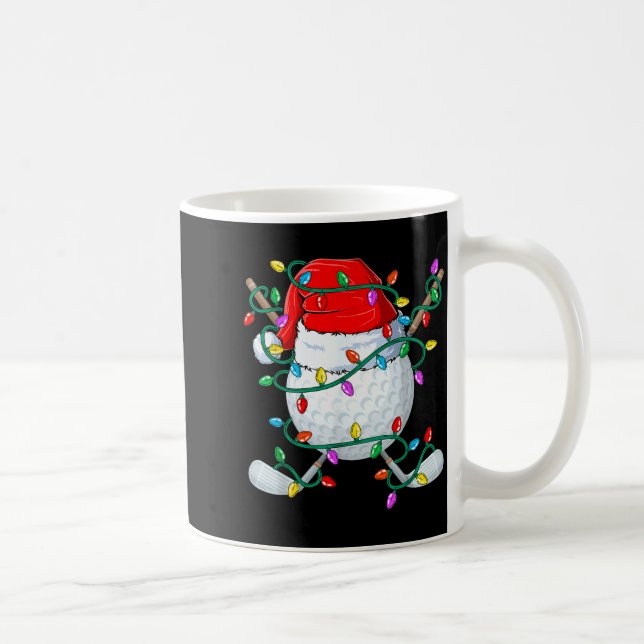 Mug Christmas Golf Xmas Santa Srts Hat Golfer Golfing  (Droite)