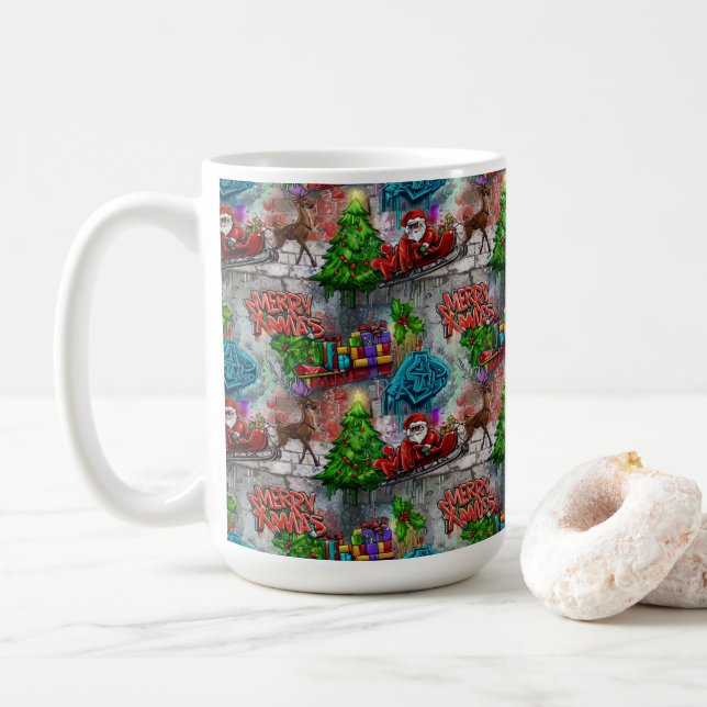 Mug Christmas Graffiti (Avec donut)