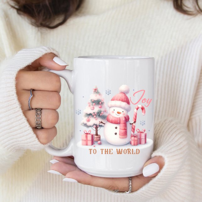 Mug Christmas Joy to the World Woman's Sweatshirt (Personalize this Joy to the world coffee mug. )