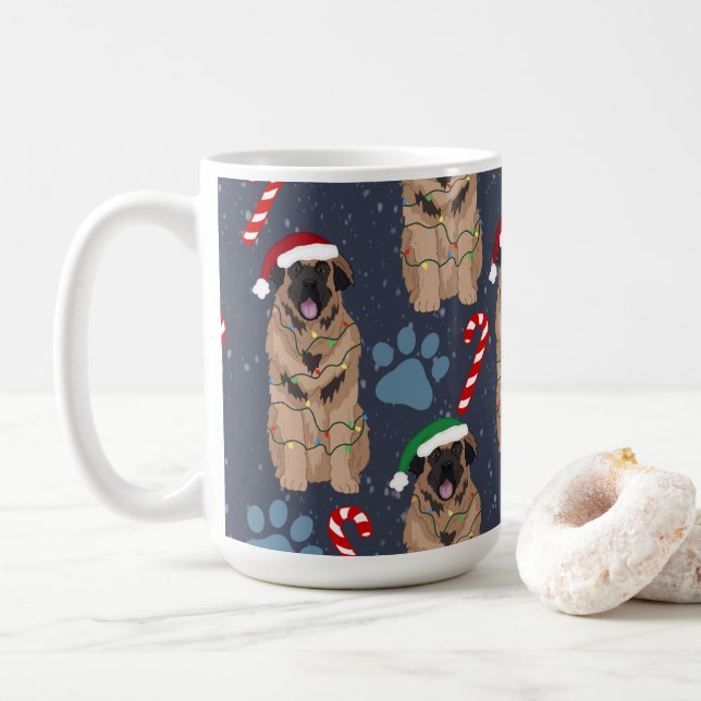 Mug Christmas Leonberger (Avec donut)